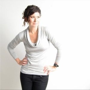 🌿 Long Sleeve Dark Charcoal Gray M